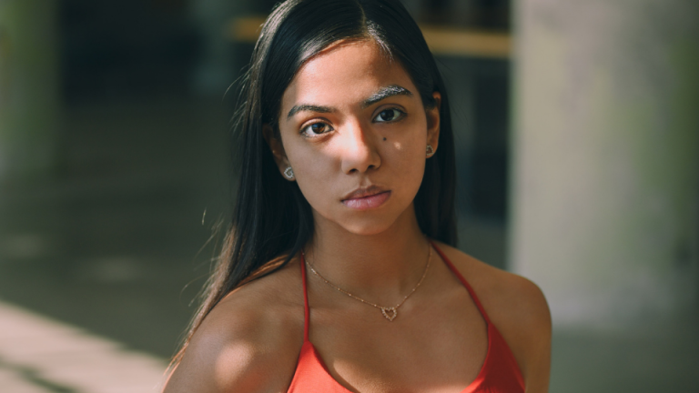 woman considering adoption